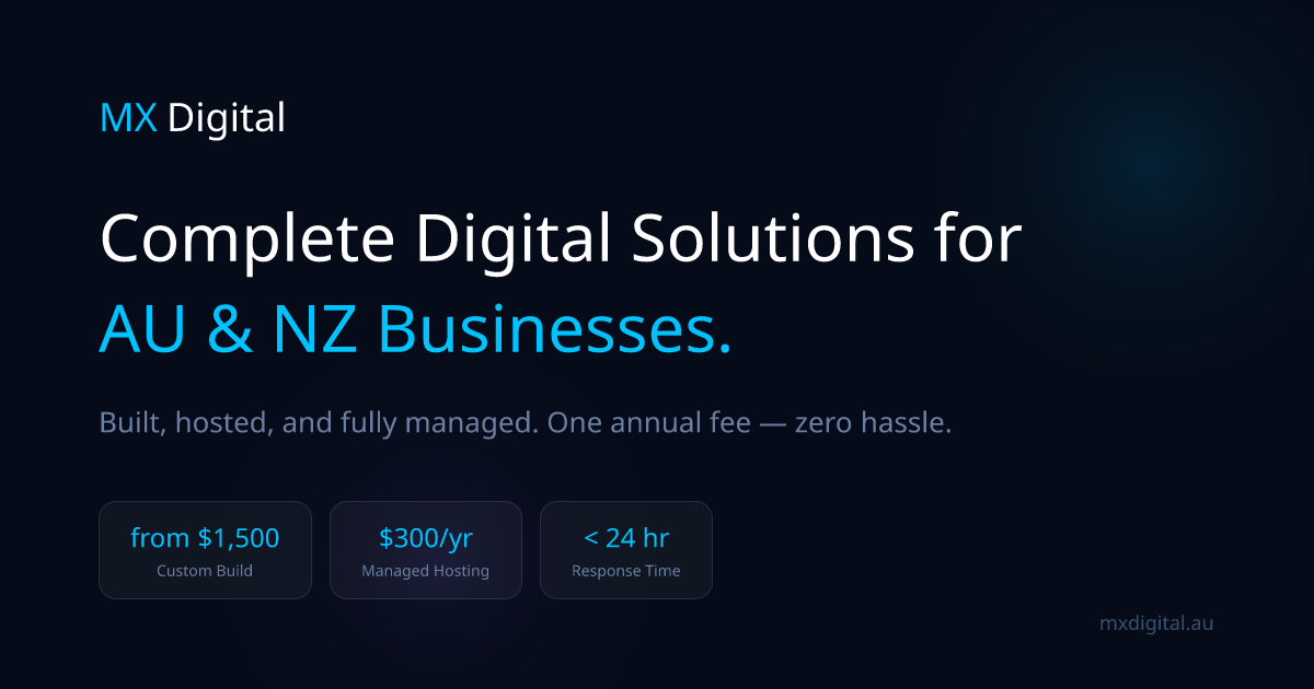 MX Digital — Digital Solutions for Australian & New Zealand Businesses